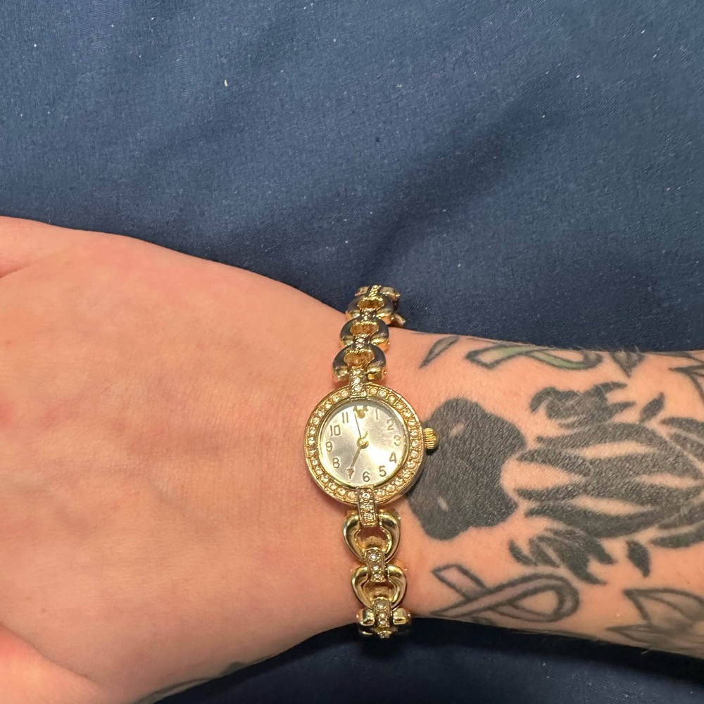 Disney Gold Time Works Gold Icon Collectible Women’s Vintage Watch